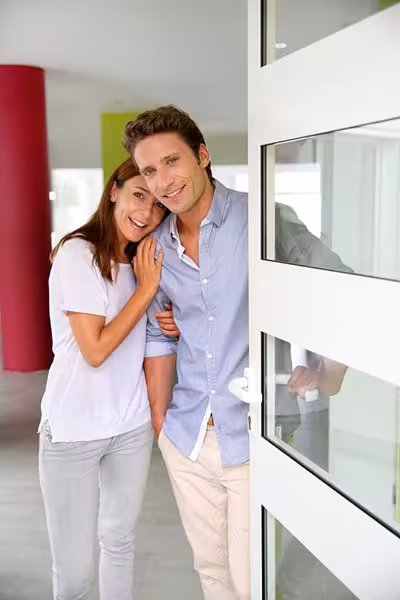 PVC entrance door